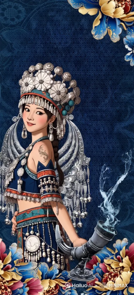 图中人物动起来，露出微笑，眼镜一眨一眨，高清画质，电影质感[左移,右摇,跟随] by Hailuo AI Video Generator