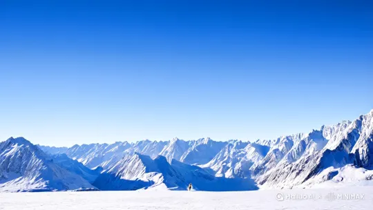 在巍峨的雪山之巅，皑皑白雪覆盖着大地，天空湛蓝如洗，仿佛一块巨大的宝石。在这片壮丽的景色中，突然一阵急促的马蹄声打破了寂静。

由远及近，一匹汗血宝马正飞驰而来。它的皮毛在阳光下闪烁着金属般的光泽，肌肉线条流畅而有力，仿佛每一步都在与风竞速。汗血宝马的鬃毛随风飘扬，像是一面迎风招展的旗帜。它的眼神坚定而锐利，仿佛在追逐着远方的目标。

随着它的接近，你可以看到它鼻孔中喷出的白气，在寒冷的空气中凝结成细小的水珠。它的步伐稳健而有力，每一次落地都溅起一片细碎的雪花。汗血宝马在雪地上奔跑，仿佛是这片冰雪世界的主宰，带着一种不可阻挡的气势。

最终，它在你面前停下，喘着粗气，骄傲地抬起头，仿佛在展示它的力量和速度。你能感受到它身上散发出的热量和活力，仿佛它本身就是这片雪山的灵魂。 by Hailuo AI Video Generator