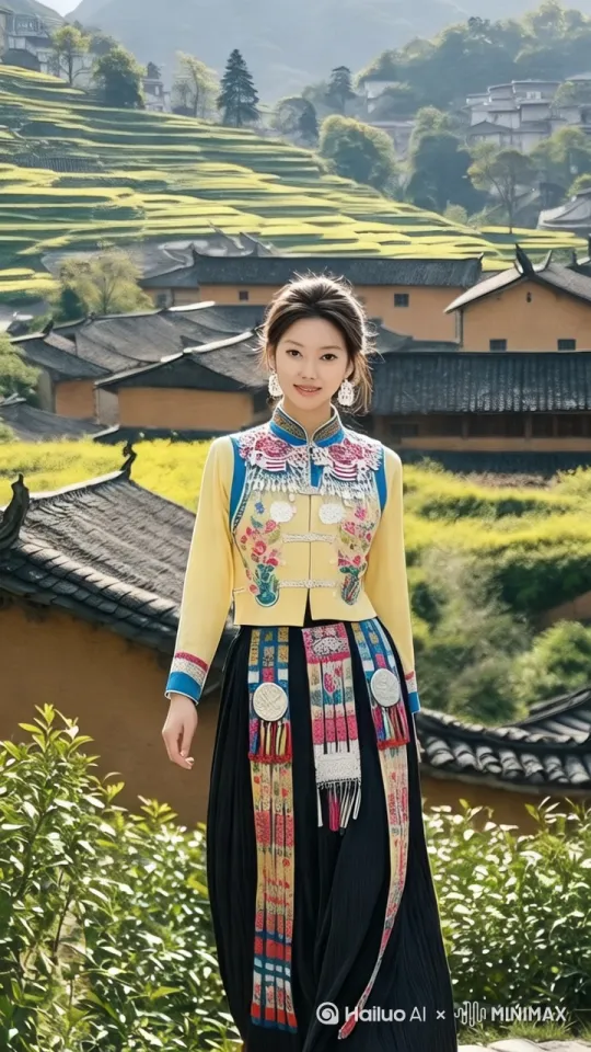 模特走秀，女人走向镜头，镜头跟随人物移动 by Hailuo AI Video Generator