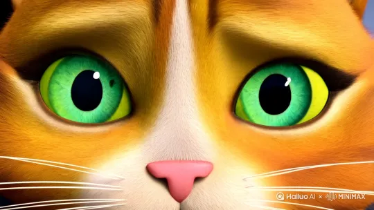 推近黄猫惊恐瞳孔→横移蓝猫猛扑残影→俯拍两猫扭打撞到操纵杆→旋转镜头拍窗外急刹火星→拉远全景火车脱轨悬崖边

【哐当！】蓝猫猛拽方向盘"该我开蒸汽火车！"，黄猫尾巴卷紧急制动杆"你上次撞飞信号灯！"。两团毛球在驾驶座扭打，猫爪误触加速阀。火车头喷着白烟冲出铁轨，在悬崖边凌空翘起——两猫炸毛定格，背景响起乘客仓此起彼伏的"喵嗷！！！" by Hailuo AI Video Generator