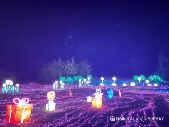 让图中发亮的礼物动起来 by Hailuo AI Video Generator
