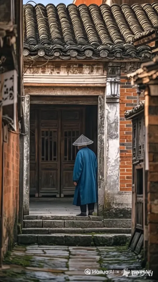 老爷爷一个空翻来到屋顶上，在屋顶上飞速旋转 by Hailuo AI Video Generator