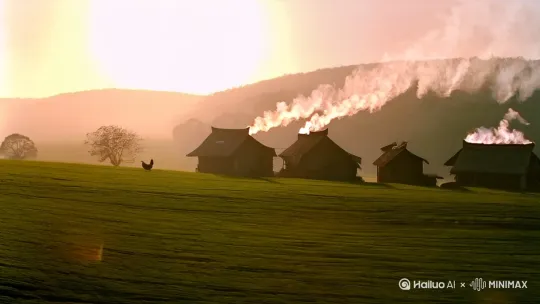 ### 中国80、90年代治愈系农村风格视频

#### 场景一：清晨的村庄

**画面**：阳光透过薄雾洒在田野上，远处传来鸡鸣声，村庄的炊烟袅袅升起。

**旁白**：
“当第一缕阳光洒在田野上，村庄从沉睡中苏醒。这里没有城市的喧嚣，只有大自然的宁静与和谐。”

**画面**：一位老人在院子里喂鸡，孩子们在门口嬉戏。

**旁白**：
“在这里，时间仿佛慢了下来。老人们过着简单而充实的生活，孩子们在田野间奔跑，追逐着属于他们的快乐。”

#### 场景二：田间劳作

**画面**：农民们在田间辛勤劳作，锄头在阳光下闪闪发光。

**旁白**：
“日出而作，日落而息，这是农民们的生活节奏。他们用汗水浇灌着土地，期待着丰收的季节。”

#### 场景三：午后的村庄

**画面**：村庄的小路上，几只小狗在追逐打闹，老人们在树荫下聊天。

**旁白**：
“午后的村庄，宁静而安详。老人们在树荫下闲聊，分享着生活的点滴。小狗在路边嬉戏，增添了几分生气。”

#### 场景四：黄昏的田野

**画面**：夕阳西下，田野被染成金黄色，农民们扛着农具回家。

**旁白**：
“夕阳西下，田野被染成金黄色。农民们结束了一天的劳作，踏上回家的路。夕阳的余晖洒在他们的脸上，映出满足的笑容。”

#### 场景四：夜晚的村庄

**画面**：夜幕降临，星星布满天空，村庄被笼罩在宁静的夜色中。

**旁白**：
“夜幕降临，星星布满天空。村庄在夜色中沉睡，只有偶尔的犬吠声打破宁静。这里的夜晚，宁静而祥和。”

### 结尾

**画面**：村庄的全景，炊烟袅袅，田野广阔。

**旁白**：
“80、90年代的农村，承载着无数人的记忆和情感。在这里，生活简单而充实，人与人之间充满了温情。让我们一起，珍惜这份美好，守护这片宁静的田园。”

**画面**：村庄的远景，渐渐淡出。

**旁白**：
“愿这份治愈系的美好，永远留在我们心中。”

---

希望这个文案能够传达出80、90年代农村生活的宁静与美好，带给观众一份治愈和温暖。 by Hailuo AI Video Generator