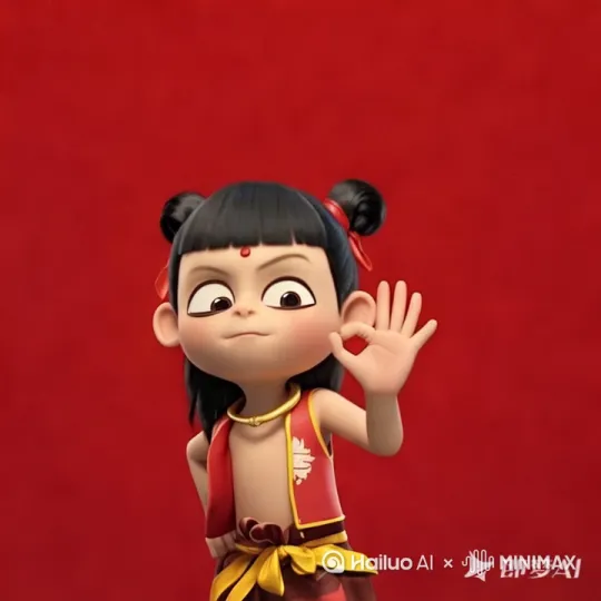 让她向观众挥手致意。 by Hailuo AI Video Generator