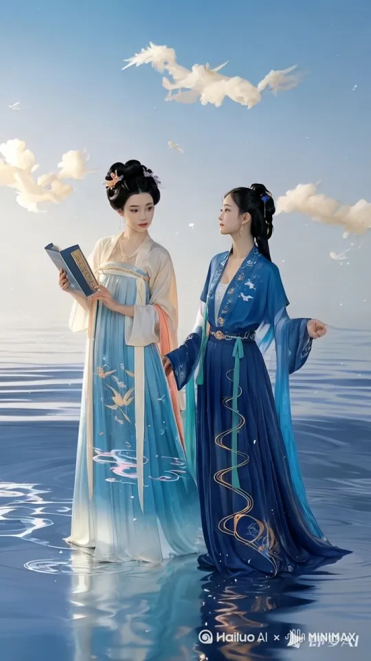 仙侠对决·双姝斗法

水墨画卷徐徐展开：两位霓裳仙子凌空而立，峨眉间流云金钿闪烁，广袖翻涌着青霞与赤焰。紫金葫芦悬于左，吞吐九霄雷火；羊脂玉净瓶镇在右，倾泻三千弱水。但见金莲步点破虚空，青丝缠绕间法宝交错，震出环状光波荡开十里桃花。

「师姐且看这招！」蓝衣仙子旋身下蹲，玉净瓶倒悬引发天河倒灌，万千水龙卷中忽而缩成寸许玲珑，瞬移至对手身后暴涨百丈。红衣女子反手掷出紫金葫芦，葫芦嘴喷出星砂凝成八卦阵图，借水遁化作冰晶凤凰冲天而起。

战场在须臾间历经沧海桑田——时而缩地成寸在荷叶间腾挪，时而法相天地头顶日月；雷纹绣鞋踏碎镜湖跃入云海，剑指划过处霹雳撕开夜幕。当最后一道混元金光炸裂成漫天金粉，两位仙子各立昆仑巅与蓬莱岛，相视间法宝归位，忽然同声长笑震落满山枫叶，余波里隐约浮现她们五百年前携手修道的幻影。 by Hailuo AI Video Generator