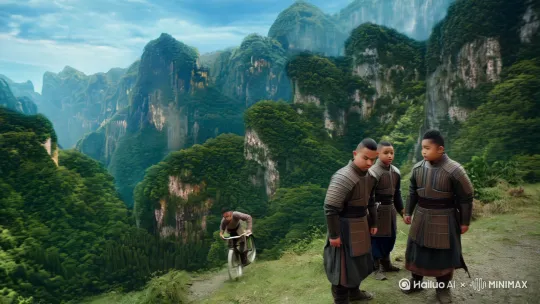在很久很久以前，有一个叫做陈塘关的地方，那里住着一个名叫李静的将军李靖，有三个儿子，分别是金扎、木扎和木扎。其中哪吒是最调皮捣蛋的一个，但它也有着一颗热爱冒险的心。有一天，哪吒听说了一个神奇的故事，在世界的尽头有一个神秘的仙境，那里有各种奇珍异宝，还有着令人难以置信的自然美景。哪吒决定要骑自行车去寻找这个仙境。于是，他向父亲李靖请教了一些旅行注意事项，准备踏上这段冒险之旅。哪吒带着一颗充满好奇和激情的心，开始了他的环游世界之旅。他穿过森林，翻越山岭，跨过河流，一路上遇到了各种各样的人和只能在旅途中，哪吒遇到了一个叫做孙悟空的。他告诉哪吒，要想找到那个神秘的仙境，必须先通过一道被称为法人上的难关了。孙悟空还告诉哪吒，他有一辆神奇的自行车，可以帮助他越过火焰山。哪吒感激不已，立刻骑上孙悟空给他的自行车，开始了火焰山的挑战。火焰山烈焰熊熊，温度极高，但哪吒凭借着自行车的速度和自己的勇气，成功地越过了火焰山。越过火焰山后，哪吒终于来到了那个神秘的仙境，那里果然如传说中一样美丽，有着绚丽多彩的花朵，清澈见底的湖泊和令人陶醉的瀑布。在仙境里，哪吒找到了一颗神奇的宝石，宝石里蕴含着无尽的智慧。哪吒把宝石带回了家，和他的兄弟们分享了这次冒险的经历。他们一起用宝石里的智慧，发明了许多新奇的东西，让陈塘关的人们过上了幸福美满的生活。从此，哪吒和他的兄弟们成为了陈塘关的传奇人物，他们的故事被人们口口相传，成为了民间故事。而哪吒骑自行车环游世界的事迹，也也成为了人们心中永恒的冒险传奇。 by Hailuo AI Video Generator