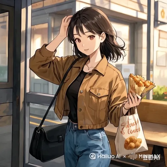 一个一个拜拜的动作，转身走。 by Hailuo AI Video Generator