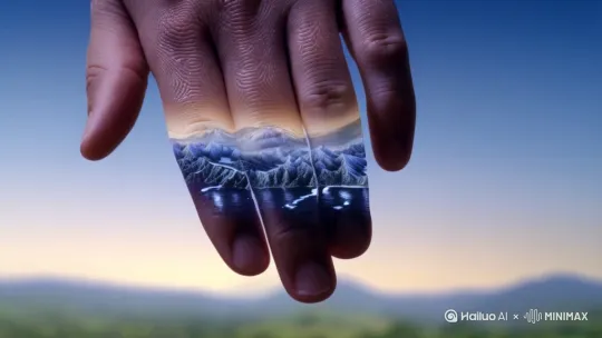那些你触碰过的指纹
长成了我掌心的山川
你留下的半句晚安
至今还在我的血管里涨潮

他们说潮汐退去时
贝壳里藏着整片海的回响
而我在每个清晨的镜面雾气中
读到你修改过的人生算法

你早已不再是我的月亮
却成为所有星子坠落的坐标
当季风刮过耳际的碎发
我听见宇宙在重组新的语法 by Hailuo AI Video Generator