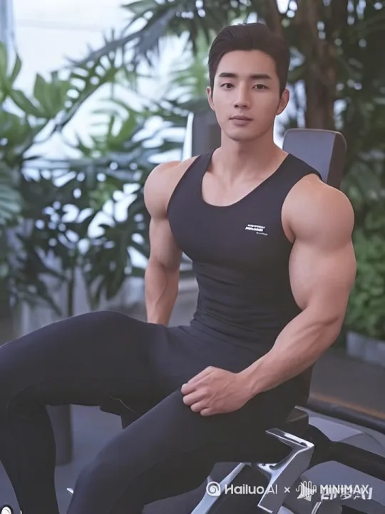 画面中的所有人缓缓摆动身体，随后齐刷刷地拿出吉他开始演奏。 by Hailuo AI Video Generator