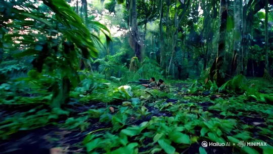 1. 场景选择与布置
​丛林环境：选择植被茂密、光线斑驳的丛林区域，营造隐蔽和紧张的氛围。可以利用早晨或傍晚的光线，制造自然的光影效果。
​狙击阵地：布置一个隐蔽的狙击阵地，用树枝、树叶和伪装网进行伪装，突出狙击手的专业性和隐蔽性。
​目标区域：在远处设置恐怖分子的活动区域，可以是营地、巡逻路线或瞭望塔，确保与狙击阵地形成明显的距离感。
​2. 角色与装备
​狙击手：穿着丛林迷彩服，手持狙击步枪（如M24、AWM等），动作沉稳专业，体现冷静和精准。
​辅助观测手：配备观测设备（如望远镜或测距仪），负责观察目标、计算风速和距离，与狙击手形成默契配合。
​恐怖分子：穿着随意，手持AK或其他突击步枪，表现出松散的状态，与狙击手的专业形成对比。
​3. 镜头设计与拍摄技巧
​镜头1：开场氛围
​镜头：丛林的全景镜头，缓慢推进，展现环境的神秘和危险。
​音效：加入风声、鸟鸣和树叶沙沙声，营造自然的氛围。
​镜头2：狙击阵地
​镜头：中景镜头，展示狙击手和观测手在隐蔽阵地中的动作。
​细节：狙击手调整瞄准镜，观测手用望远镜观察目标，低声交流。
​音效：加入轻微的呼吸声和设备的机械声，增强紧张感。
​镜头3：目标观察
​镜头：通过观测手的望远镜视角，展示恐怖分子的活动。
​细节：恐怖分子在远处走动或交谈，镜头晃动模拟望远镜的视角。
​音效：加入远处的对话声或环境音，突出距离感。
​镜头4：狙击手瞄准
​镜头：特写狙击手的眼睛和瞄准镜，展示目标在十字准心内的画面。
​细节：狙击手屏住呼吸，手指轻轻扣动扳机。
​音效：加入心跳声或呼吸声，制造紧张气氛。
​镜头5：子弹飞行
​镜头：慢动作镜头，展示子弹从枪口射出，穿过丛林的瞬间。
​细节：子弹旋转飞行，穿过树叶或树枝，带出气流和弹道轨迹。
​音效：加入子弹呼啸声和空气撕裂声，增强视觉冲击力。
​镜头6：击中目标
​镜头：从恐怖分子的视角，展示子弹击中目标的瞬间。
​细节：子弹击中目标后，目标倒下或爆出血雾（可用特效或借位拍摄）。
​音效：加入枪声回响和目标的倒地声，制造震撼效果。
​镜头7：狙击手撤离
​镜头：中景镜头，狙击手和观测手迅速收拾装备，悄然撤离阵地。
​细节：狙击手冷静地检查装备，观测手继续观察周围环境。
​音效：加入风声和远处的枪声回响，突出任务的危险和紧迫。
​4. 音效与音乐
​背景音乐：使用低沉、紧张的音乐，逐渐增强节奏，配合狙击手的动作和子弹飞行的瞬间。
​音效：加入丛林的环境音（风声、鸟鸣）、枪械的机械声、子弹飞行的呼啸声和目标被击中的效果音。
​5. 后期制作
​色调：使用冷色调（如绿色和蓝色）增强丛林的氛围，同时突出狙击手的冷静和专业。
​特效：为子弹飞行镜头加入慢动作和轨迹特效，增强视觉冲击力。
​剪辑：采用快速切换的剪辑手法，突出紧张感和节奏感。
​6. 拍摄注意事项
​安全第一：确保所有枪械为道具或仿真枪，避免使用真枪实弹。
​团队配合：狙击手和观测手的动作要默契，体现专业配合。
​环境协调：提前与场地管理方沟通，确保拍摄合法合规。
希望这些建议能帮助你拍摄出一部紧张刺激、视觉效果出色的短片！如果需要更详细的分镜头脚本或其他帮助，请随时补充信息。 by Hailuo AI Video Generator