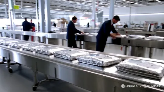 宝子们注意啦！我们的跨境商品从海外发货到你手中，要经历海关备案、查验、报关等9大环节！每单都有三单对碰校验，正品保障看得见！ by Hailuo AI Video Generator
