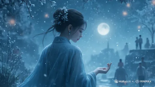移镜跟随泪珠坠落轨迹，背景残影用快切闪回。 by Hailuo AI Video Generator