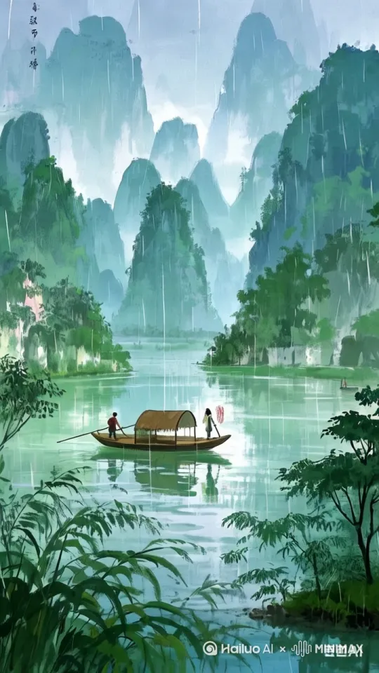 镜头慢慢上扬，看到飞起来几只小鸟，固定镜头1秒，再拉远，右移动，再在下降， by Hailuo AI Video Generator