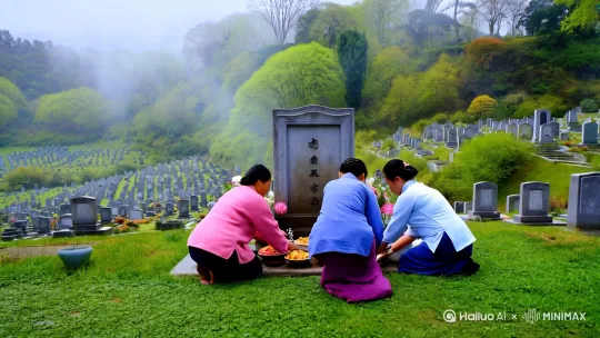 清明节扫墓 by Hailuo AI Video Generator