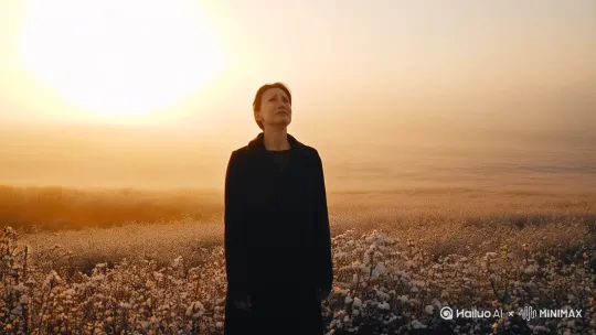 驱散忧愁，揩去泪水，向着太阳微笑。虽然还没有花的洪流冲毁冬的镣铐，但春天的芬芳已在平原、山坳间泛滥。虽然还没有鸟的歌瀑飞溅起万千银珠，但春天的气息已在雾蒙蒙的拂晓中弥漫。作者用期待的口吻展望未来，期待着惊雷起，乌云便仓皇而逃。那是最美的梦，也许在一夜间辉煌地来到。 by Hailuo AI Video Generator