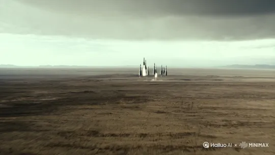 世界末日，中国核导弹东风41万弹齐发。 by Hailuo AI Video Generator