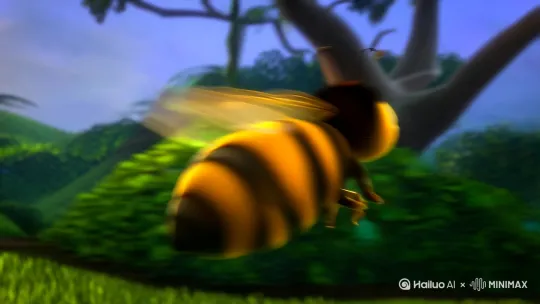 **Day 1**  
*"Bee! Tree! Honey! Flower! Smile!"*  
He draws each word:  
🐝 buzzing near a 🌳,  
🍯 dripping on a 🌸,  
and his 😊 when sharing honey.   by Hailuo AI Video Generator