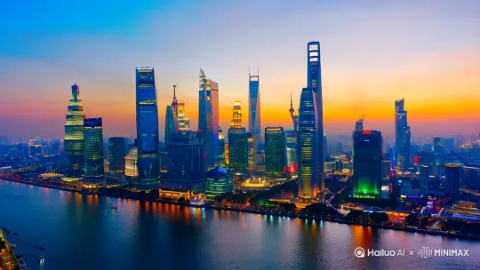 上海三件套，由远及近 by Hailuo AI Video Generator