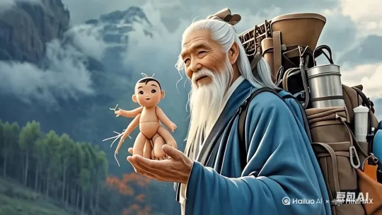 爷爷飞起来 by Hailuo AI Video Generator