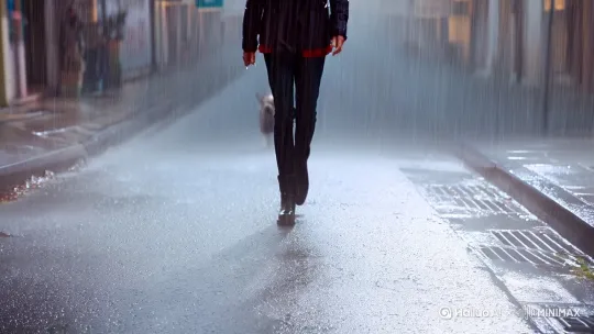 下雨天,我独自走在街头,雨水打湿了我的头发和衣服。**
> 突然,一只湿漉漉的小狗跑到我面前,抖了抖身子,把水珠溅得到处都是。
> 我蹲下身,轻轻抚摸它的头,它却用温热的小舌头舔了我的手。
> 这一刻,我仿佛忘记了所有的烦恼,心里只剩下满满的温暖。
> 生活或许会让我们感到疲惫,但总有一些小确幸,让我们重新找回希望。
> 愿每一个雨天,都能遇见一份温暖。 by Hailuo AI Video Generator