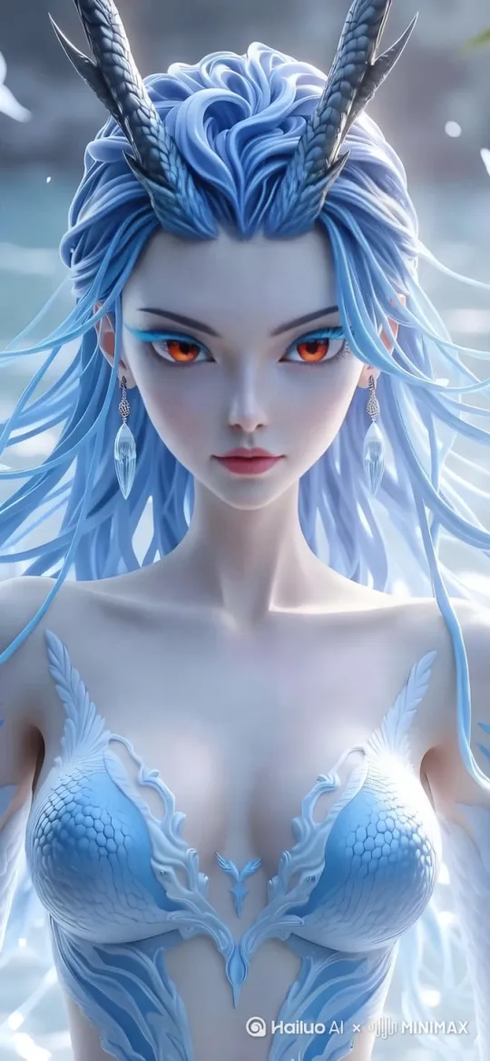 眨眼，扭动身体，张嘴微笑，[变焦推进] by Hailuo AI Video Generator