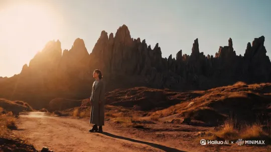 不管发生什么，都不要放弃，坚持走下去，肯定会有意想不到的风景。也许不是你本来想走的路，也不是你本来想登临的山顶，可另一条路有另一条路的风景，不同的山顶也一样会有美丽的日出，不要念念不忘原来的路。 by Hailuo AI Video Generator