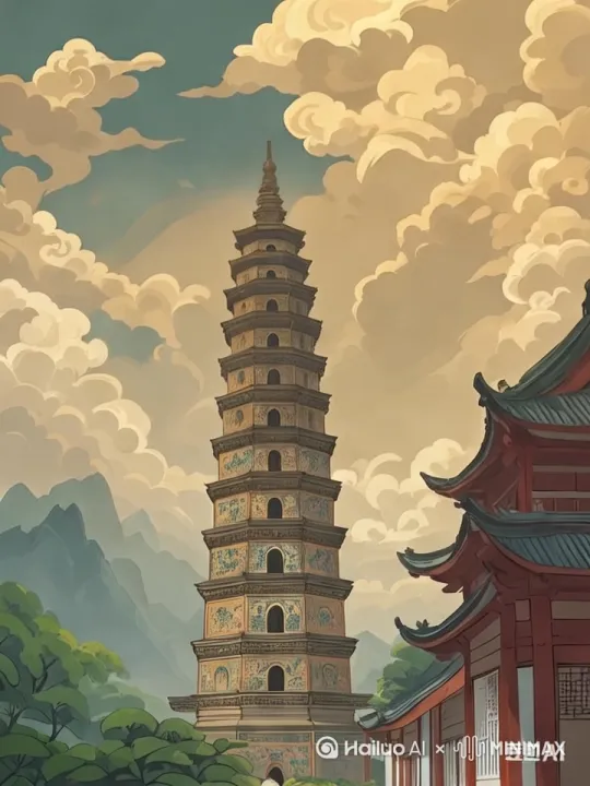 [推进,上升]散发淡佛光 by Hailuo AI Video Generator