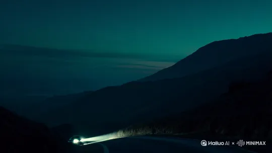 夜色渐渐地弥漫了整个天地，顿时整个“世界”一片漆黑。
此时，在这条没有路灯的山路上，只剩下一辆开往翔云的汽车，还在疯狂地奔驰着。弯弯曲曲的山路上，两条很长的银白色光线正在向前延伸，把整个山谷照得如同白昼。汽车苦苦的哀鸣声把这个寂静的山谷震得摇摇欲坠。
天色愈加昏暗了。我只能在7：00之后才能赶到翔云了，然后还得雇摩托车到离翔云五里路左右的山村。想着想着我不禁心寒起来，浑身上下一阵颤抖，两条腿开始不听使唤地在地板上乱敲，把原来安静的车厢，搞得热闹非凡，足以让收售员目瞪口呆！
半个小时过去了，汽车还在回家的路上行驶，但车厢里已不再热闹了，不再拥挤了，看着一个一个的乘客从座位上站起来，我的心再也无法平静了-----剩下的回乡路将是一片的黑暗啊！展现在我眼前的却是司机努力的身影，收售员紧夹钱包的动作。车厢里静静的，仿佛可以听见自己心跳的“扑哧”声。窗外的世界很悲凉，很恐怖，山路两旁的黑影正在做高速的后退运动。此时的我又很想再回到学校。面对着黑暗与恐怖的选择，我呆坐在那里，任凭秋风洗涤脸旁，任凭夜色笼盖全身。整整呆了三个钟头的座位，象毡板一样直烫我的屁股，在这种黑暗的环境下，我的心情更加着急了，整个情绪无法稳定，我真的想大哭一场，但眼泪挤出眼角时，就被秋风吹干了……
7：30了，汽车终于爬完了那弯弯曲曲的山路。很快汽车就到站了。随着汽车“嘎”的一声响，我的心情才慢慢地稳定下来，呆呆地走出车门……
翔云街上更是一片寂静，除了几家店门还开着外，街上可以算是冷清的一条街。
但是我怎么回家呢？眼泪终于夺眶而出！
秋风越吹越猛了，天也越变越黑了。此时的我将走向何处！我深深地陷入了沉思：为什么？为什么我的求学道路会那么遥远？为什么？ by Hailuo AI Video Generator