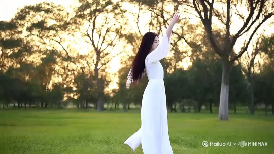 美女跳舞，要动作自然，真实。 by Hailuo AI Video Generator