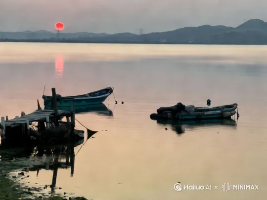 最美的夕阳动态，描述文案 by Hailuo AI Video Generator