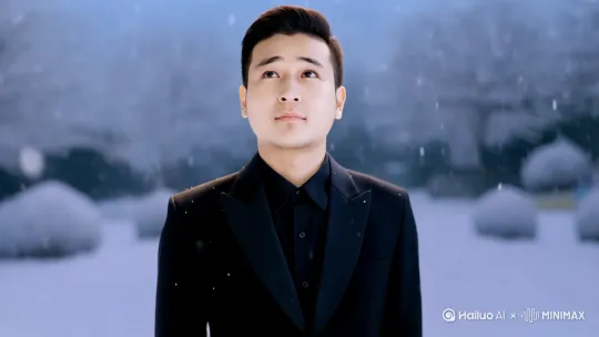 忽有故人心上过，回首山河已入冬。
他朝若是同淋雪，此生也算共白头。
白头若是雪可替，世间何来伤心人。
此时若有君在侧，何须淋雪作白头。 by Hailuo AI Video Generator