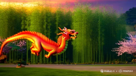 飞舞的龙 by Hailuo AI Video Generator