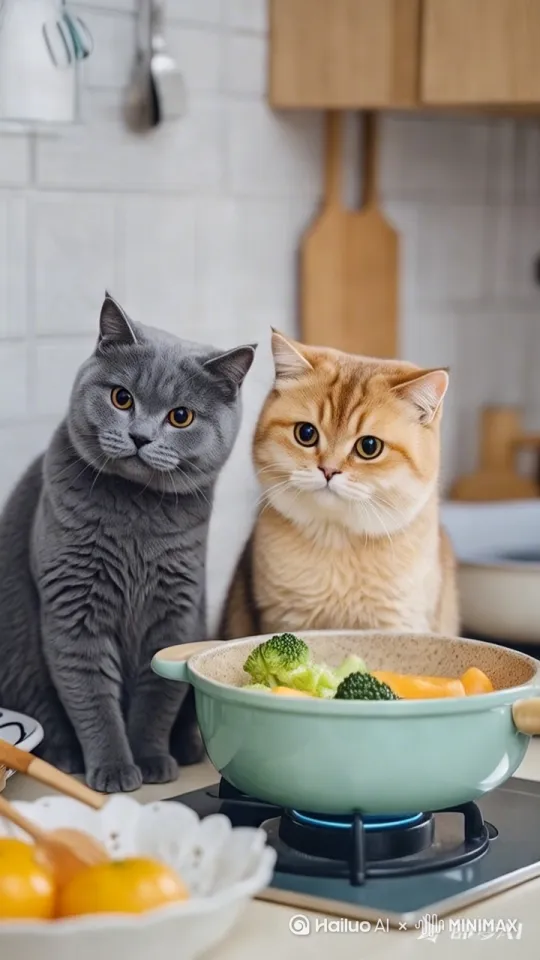 两只猫拥抱 比心 by Hailuo AI Video Generator