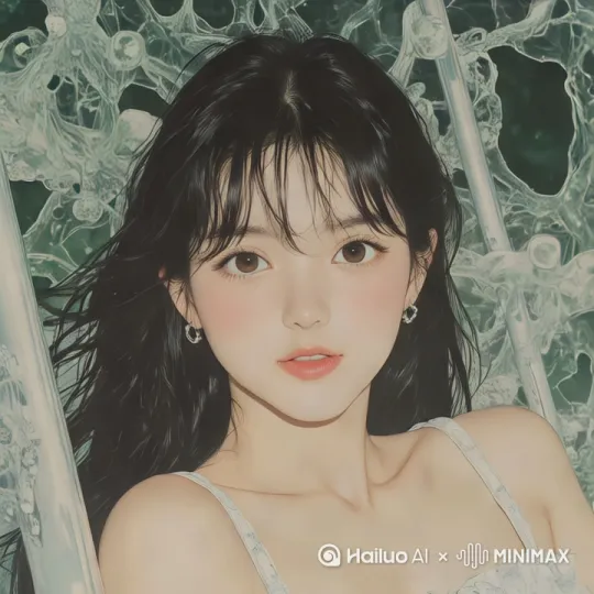 22岁中国美少女，黄金比例身材高挑纤细，黑色长直发搭配珍珠耳饰，身穿浅蓝色雪纺长裙。全身镜头低角度拍摄，碧海蓝天沙滩场景，阳光穿透海浪形成透明水波纹，微风拂动发丝和裙摆。8K超高清画质，柔光滤镜处理，低饱和度莫兰迪色系，自然光线下柔和阴影过渡。加入慢动作运镜展现优雅步态，背景中漂浮的透明气泡与浪花飞溅细节。 by Hailuo AI Video Generator