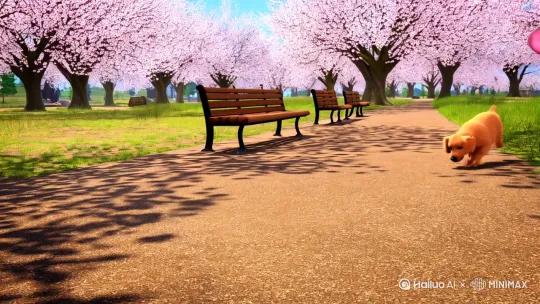[视频主题]
治愈系奇幻日常·人宠互动轻喜剧

[分镜脚本]
1. 开场（3s）：
   - 俯拍春日公园场景（樱花树/长木椅/碎光斑）
   - 金毛幼犬（脏爪套）专注刨土（泥土飞溅特效）
   - 镜头摇至运动鞋入画停顿

2. 互动（5s）：
   - 低角度跟拍女孩（双马尾/背带裤）蹲下视角
   - 慢动作展示抱起小狗（毛发飘动粒子特效）
   - 特写鼻尖轻吻（爱心气泡弹出）

3. 高潮（8s）：
   - 全景镜头拉远呈现魔性舞蹈
   - 女孩跳「科目三」分解动作（手部wave+扭胯）
   - 小狗同步蹦跳（后腿站立拟人化）
   - 地面浮现发光舞步轨迹

4. 转折（4s）：
   - 突然切换悬疑音效
   - 女孩猴子式爬树（树干卡通化弯曲）
   - 小狗抛物线跳入屋顶猫窝（物理引擎夸张化）

[动态参数] 
--ar 9:16 --v 6.0 --style semi-realistic --chaos 40  
--movement fluid --zoom pan --bgm happy_acoustic 

[核心标签]
#淘气转场 #流体动力学毛发 #卡通物理系统 #日间剧打光  
#瞳孔高光闪烁 #Q版表情包 #蜜桃滤镜 #ASMR环境音

[优化建议]
1. 使用「--simulate 1.2」增强衣物布料模拟
2. 添加「--tracking face」确保表情连贯
3. 通过「--seed 1234」固定角色特征
4. 采用「分段渲染」后期合成保证动作精度

需要调整可补充：
- 具体犬种/人物外貌细节
- 背景季节时间设定
- 特殊运镜需求（如子弹时间）
- 是否需要增加对话气泡 by Hailuo AI Video Generator