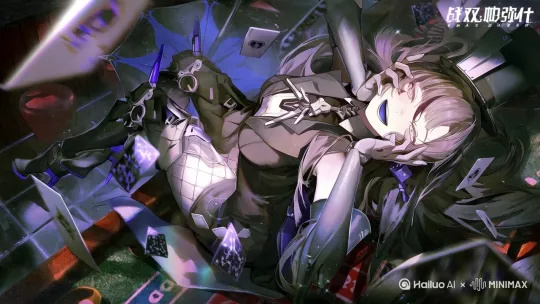 小幅度动态，少女眼睛灵动，科技感，动态壁纸 by Hailuo AI Video Generator