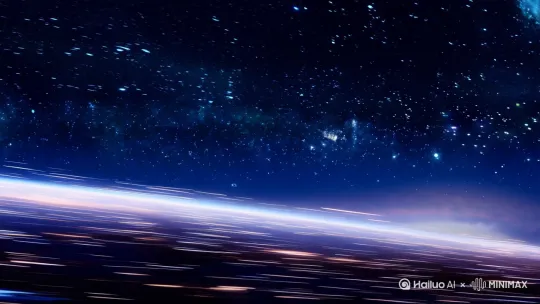 穿越宇宙，[晃动] by Hailuo AI Video Generator