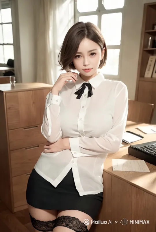 [左摇,变焦推进]视频中女孩把上衣脱下 by Hailuo AI Video Generator