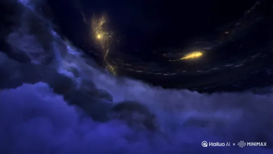 ### 场景描述：创世之斧——盘古开天辟地

#### 1. **场景设定：混沌初开的宇宙空间**
   - **环境氛围**: 宇宙处于一种原始的、尚未分化的状态。浓雾与尘埃在无边的黑暗中缓慢翻涌，仿佛在孕育着某种巨大的力量。天地未分，混沌一片，充满了神秘与未知。
   - **视觉元素**: 
     - 浓雾与尘埃：使用细腻的粒子特效，营造出一种厚重而神秘的氛围。
     - 黑暗与光影：采用高对比度的光暗交替，黑暗中有微弱的金光闪烁，预示着即将到来的巨变。

#### 2. **主体描述：盘古——创世之神**
   - **外形**: 盘古是一个肌肉虬结的巨人，身形巨大，顶天立地。他全身散发着一种不可撼动的力量感，仿佛是宇宙的中心。
   - **手持物品**: 盘古手持一把巨大的发光巨斧，斧刃上缠绕着金色的闪电，象征着无与伦比的力量和神圣的使命。
   - **面部表情**: 盘古的面部充满坚毅，神情专注而坚定，展现出一种不达目的誓不罢休的决心。

#### 3. **动作描述：开天辟地的瞬间**
   - **巨斧劈砍**: 盘古挥动巨斧，斧刃划破混沌，引发空间震荡。巨斧的运动轨迹被慢动作展示，斧刃破空的瞬间，空气仿佛被撕裂，发出低沉的轰鸣声。
   - **能量冲击**: 巨斧劈下时，金色光芒如洪流般从裂缝喷涌而出，形成强大的能量冲击波。冲击波以盘古为中心，向四周扩散，驱散混沌。
   - **天地分离**: 清气上升，化为苍穹；浊气下沉，凝为大地。天地在此刻被彻底分开，宇宙进入了一个全新的秩序。

#### 4. **视觉风格：史诗级神话电影质感**
   - **光影效果**: 采用高对比度的光暗交替，突出盘古和巨斧的光芒，同时营造出一种神圣庄严的氛围。
   - **动态模糊**: 斧刃破空的轨迹和能量冲击波使用动态模糊渲染，增强视觉冲击力。
   - **粒子特效**: 混沌雾气被金光驱散时，形成细腻的粒子消散特效，象征着旧秩序的瓦解和新秩序的诞生。

#### 5. **技术细节：8K超清广角镜头**
   - **镜头运用**:
     - **特写镜头**: 从斧刃的特写开始，旋转推进到盘古的面部，展现出他坚毅的神情和巨斧的细节。
     - **全景镜头**: 随后镜头垂直拉升，展现天地分离的全景，捕捉到清气上升、浊气下沉的整体动态。
   - **特效运用**:
     - **金色粒子**: 在盘古挥动巨斧的瞬间，加入金色粒子特效，增强神圣感和视觉冲击力。
     - **能量光束**: 巨斧劈下时，加入能量光束特效，模拟出强大的能量冲击波。
   - **音效设计**: 低沉的轰鸣声和能量冲击的音效，增强场景的沉浸感。

#### 6. **氛围营造：神圣庄严的创世场景**
   - **音乐**: 使用宏大而庄严的交响乐，伴随盘古的动作逐渐增强，在天地分离的瞬间达到高潮。
   - **色彩**: 以金色和黑色为主色调，金色象征着神圣和力量，黑色象征着混沌和未知。
   - **情感**: 整体氛围神圣而庄严，展现出一种对宇宙起源的敬畏和对创世之力的赞美。

通过以上描述，一个史诗级的创世场景被生动地呈现出来，观众仿佛置身于宇宙初开的时刻，亲历盘古开天辟地的伟大壮举。 by Hailuo AI Video Generator