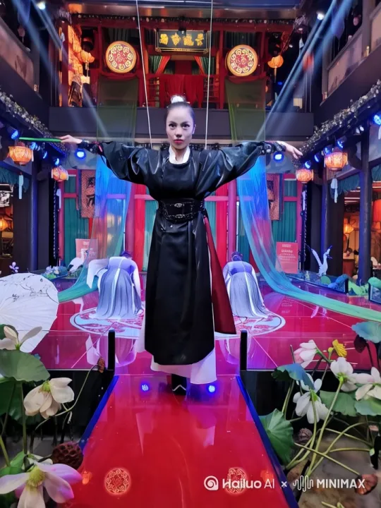 人物飞起来，上摇 by Hailuo AI Video Generator