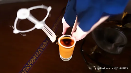 爆款沙琪玛走秀视频脚本:
0-1s】俯拍旋转开场
运镜:无人机俯冲+旋转运镜
特效:粒子炸开露出沙琪玛
文案:"当传统点心开启超模模式!"
【1-3s】产品特写走秀
运镜:慢动作横移+微距对焦
画面:沙琪玛糖丝拉丝特写,撒糖霜慢镜头
音效:ASMR咀嚼音效+踩点鼓声
【3-6s】造型展示
运镜:环绕式运镜+动态模糊
画面:沙琪玛在T台(巧克力板搭建)定点pose
文字弹幕:"这届点心卷疯了!"
【7-9s】吃播暴击
运镜:快速剪辑(0.5s/镜头)
画面:咬开慢镜头→拉丝细节→奶茶蘸吃→爆浆夹心
音效:抖音热门「ohh」音效
【10s】悬念收尾
运镜:缩放抖动表情包运镜
画面:咬半口的沙琪玛+瞪大双眼表情
大字幕:"敢挑战第几种吃法?" by Hailuo AI Video Generator
