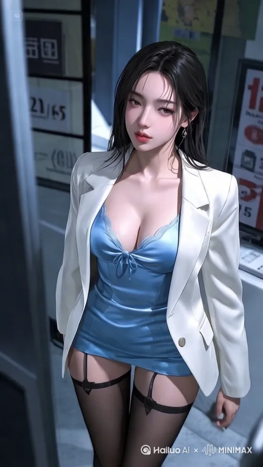 [左移,推进,右摇]人物面部进行特写 by Hailuo AI Video Generator