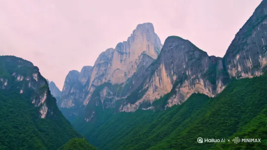 圣堂山风景[推出,上升,下摇] by Hailuo AI Video Generator