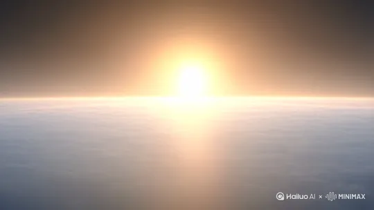 宇宙里的无量光，横遍十方，竖穷三际，柔和安详永恒不动，冥想境界。 by Hailuo AI Video Generator