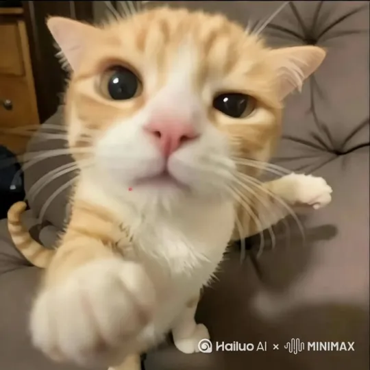 让这只猫摇晃晃起来 by Hailuo AI Video Generator