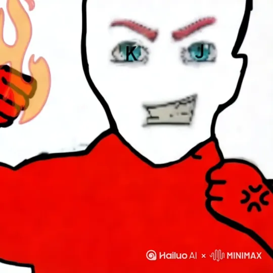 让这个让这个人找一个木棍子打架，于是他就炸了，他又起来跟一个木棍打架 by Hailuo AI Video Generator