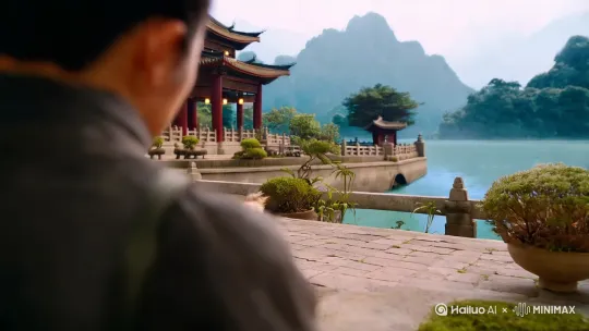 我我家两条小狗，在苏州天邻风景，从呆萌善良，到愤世嫉俗，大闹天宫！ by Hailuo AI Video Generator