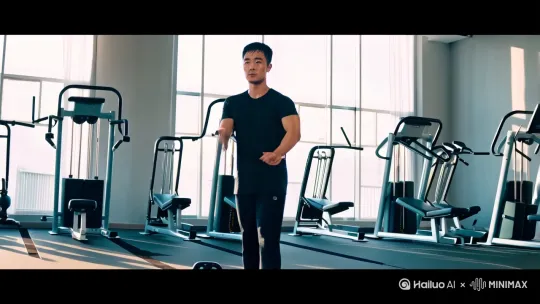 陈耀达是个健身达人 by Hailuo AI Video Generator