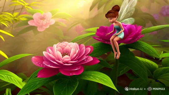山茶花仙女的故事视频 by Hailuo AI Video Generator