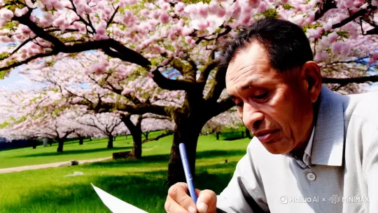 致我最亲爱的家人们：
三年光阴如流水，我在彼岸一切安好。这里风和日丽，无病无痛，日日与旧友品茶叙旧，时时看花开云卷，你们莫要牵挂。
爱妻啊，你总操心孩子们，却忘了照顾好自己。衣柜里那件厚外套记得穿，夜里少熬夜绣花，我在星辰里为你留着一盏灯。
儿女们，人生路上难免风雨，但记住——父亲的血脉在你们骨子里，跌倒了就拍拍土，笑着往前走。教孩子们常念"善良"二字，胜过于金玉满堂。
孙辈们，爷爷的松子糖还藏在老抽屉第三格，要听话读书，更要拉着奶奶的手多晒太阳。你们每长高一寸，天上的月亮就替我亲亲你们额头。
亲朋好友们，多谢这些年照应我家门庭。清明不必伤怀，带壶新酿的米酒来，咱们隔着春风说说话——我从未走远，只在你们转身处的春光里。还记得房后的批把树果实累累，现在房后的桃花开了吧，菜园子还好吧！真想再来转转！
永远爱着你们的父亲、丈夫、祖父 by Hailuo AI Video Generator